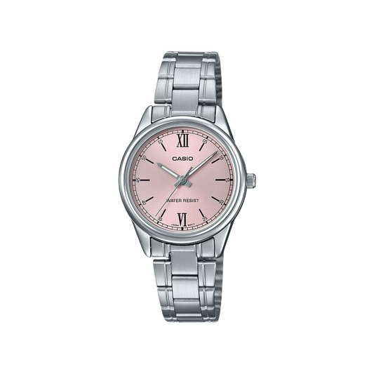 Reloj Análogo Estándar Casual Plateado de Mujer