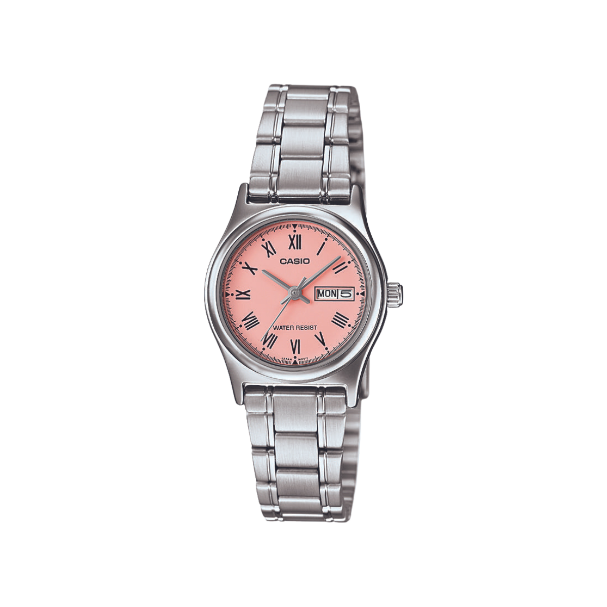 Reloj Análogo Casual Plateado de Mujer