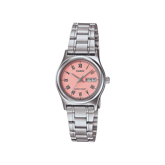 Reloj Análogo Casual Plateado de Mujer