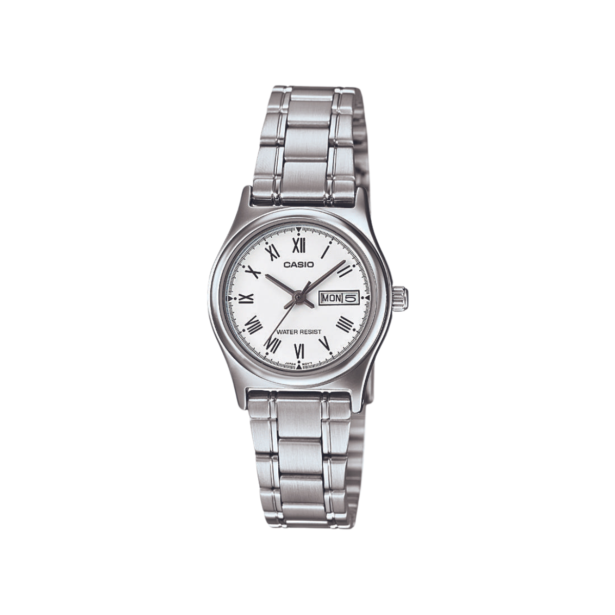 Reloj Análogo Casual Plateado de Mujer