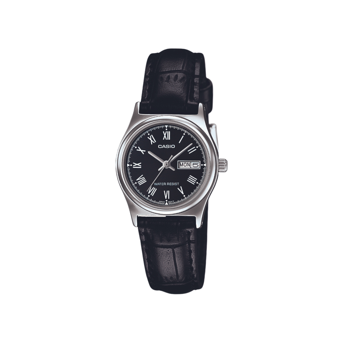 Reloj Análogo Casual Negro de Mujer