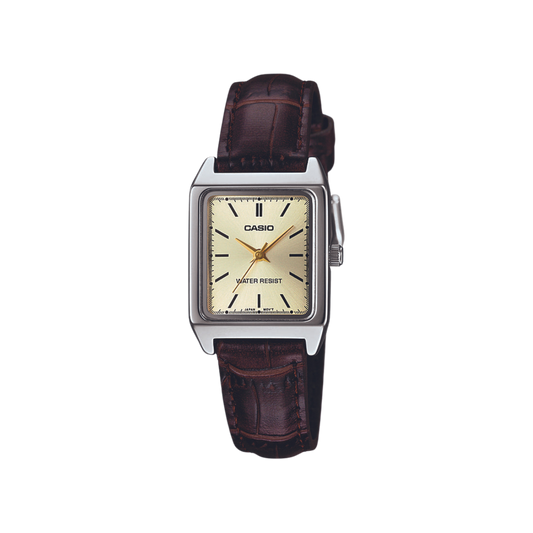 Reloj Análogo Casual Plateado de Mujer