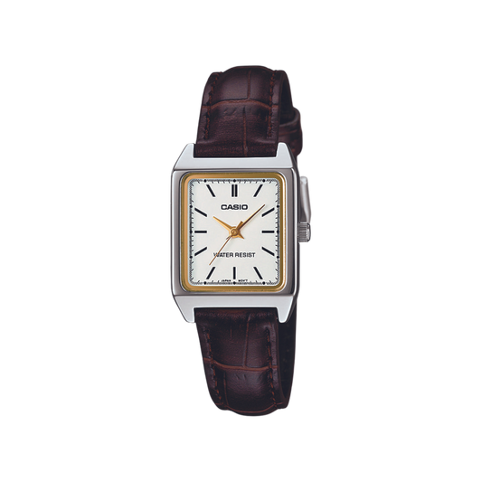 Reloj Análogo Casual Plateado de Mujer