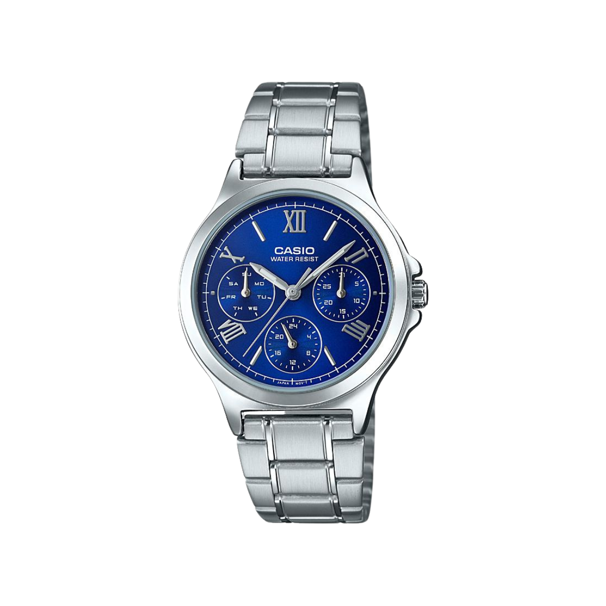 Reloj Análogo Casual Plateado de Mujer