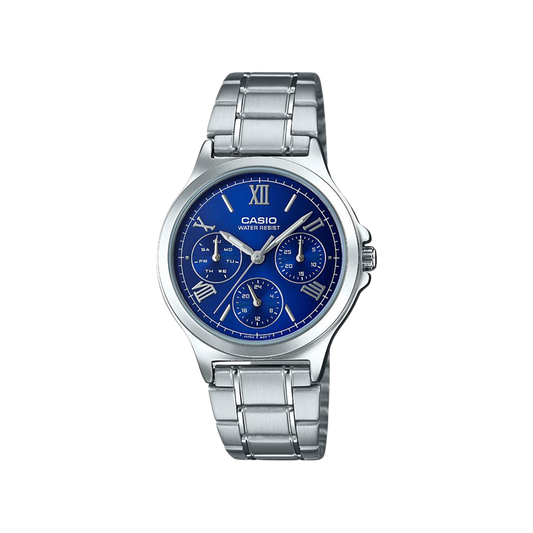 Reloj Análogo Casual Plateado de Mujer