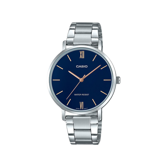 Reloj Análogo Minimalista Casual Plateado de Mujer