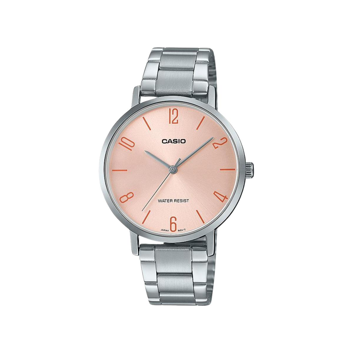 Reloj Análogo Casual Plateado de Mujer