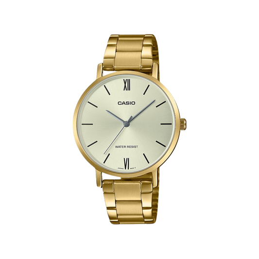 Reloj Análogo Estándar Casual Dorado de Hombre