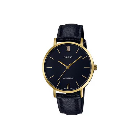Reloj Análogo Clásico Dorado de Mujer