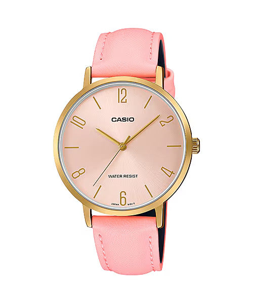 Reloj Análogo Minimalista Casual Dorado de Mujer