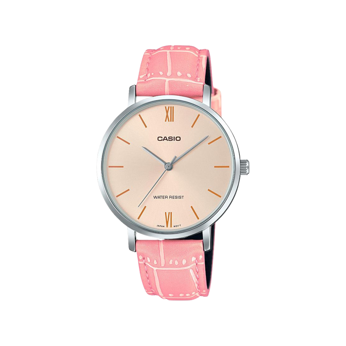 Reloj Análogo Casual Plateado de Mujer