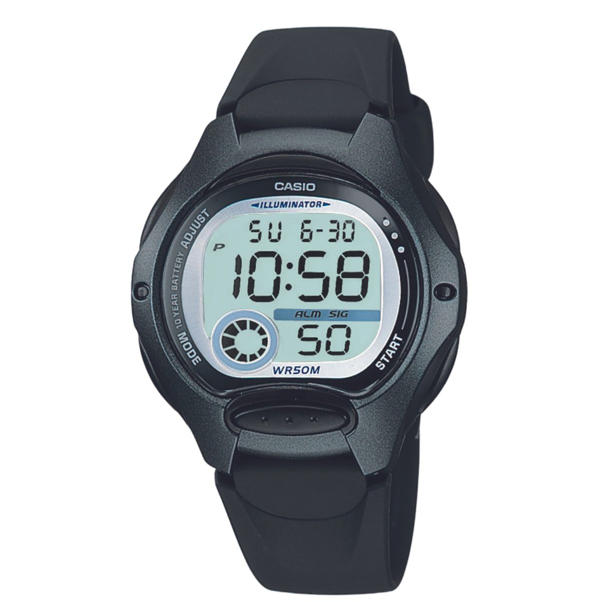 Reloj Digital Illuminator Sport Negro de Mujer