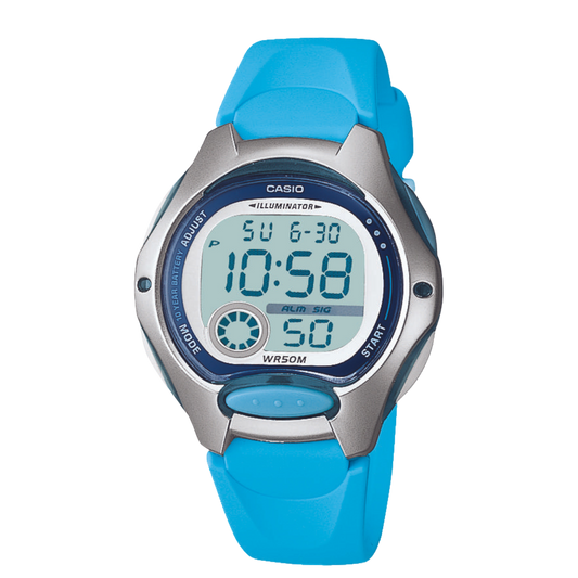 Reloj Digital Illuminator Sport Celeste de Mujer