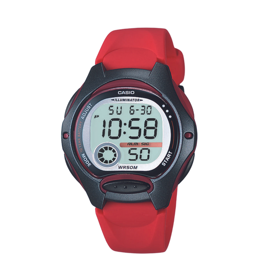 Reloj Digital Illuminator Sport Rojo de Mujer