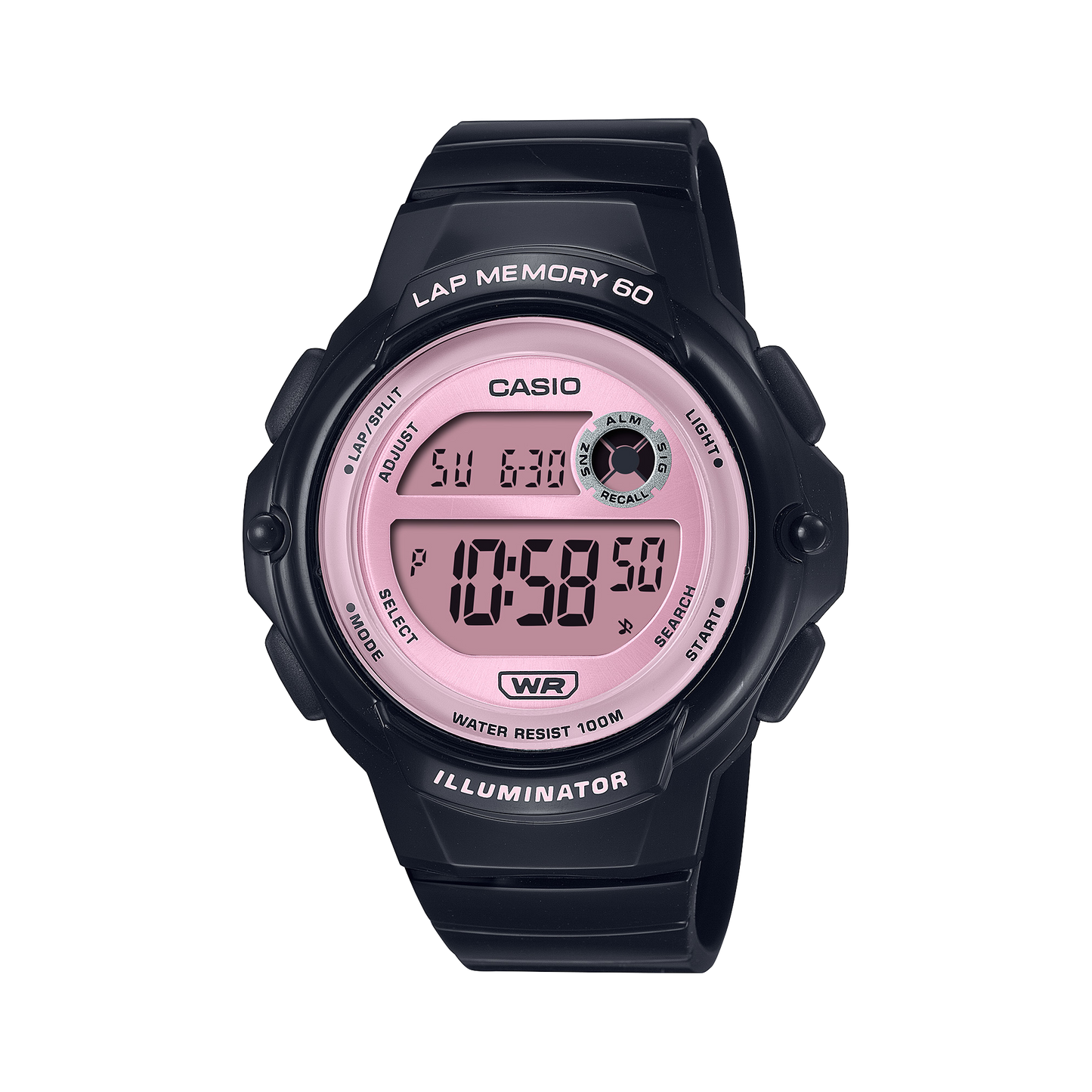 Reloj Digital Illuminator Sport Negro de Mujer