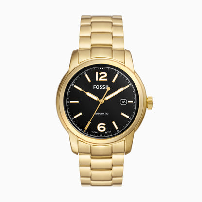 Reloj Análogo Heritage Vintage Dorado de Hombre