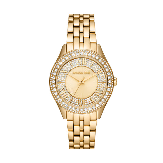 Reloj Análogo Harlowe Luxury Dorado de Mujer