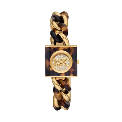 Reloj Análogo Chain Lock Juvenil Dorado de Mujer