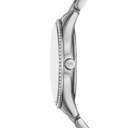 Reloj Análogo Luxury Plateado de Mujer