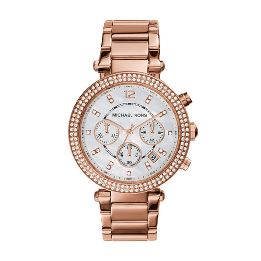 Reloj Análogo Parker Luxury Rosado de Mujer