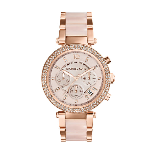 Reloj Análogo Parker Luxury Rosado de Mujer