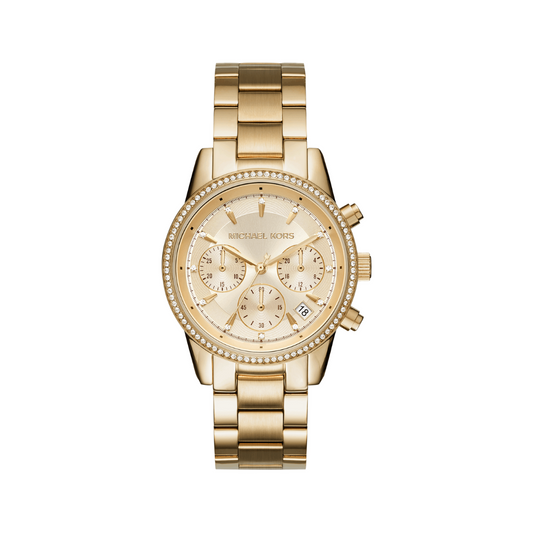 Reloj Análogo Luxury Dorado de Mujer