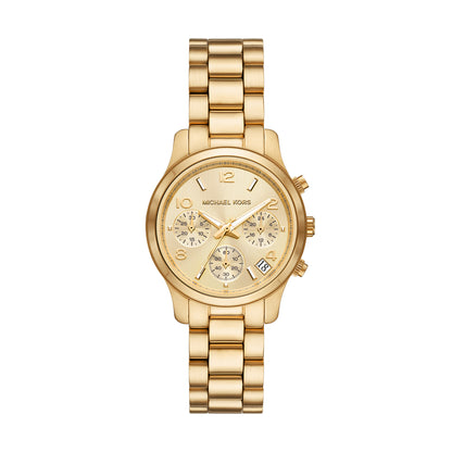 Reloj Análogo Runway Casual Dorado de Mujer