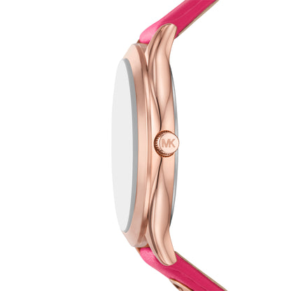 Reloj Análogo Slim Runway Casual Rosado de Mujer