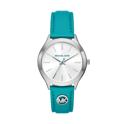 Reloj Análogo Slim Runway Casual Plateado de Mujer