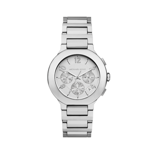 Reloj Análogo Casual Plateado de Mujer