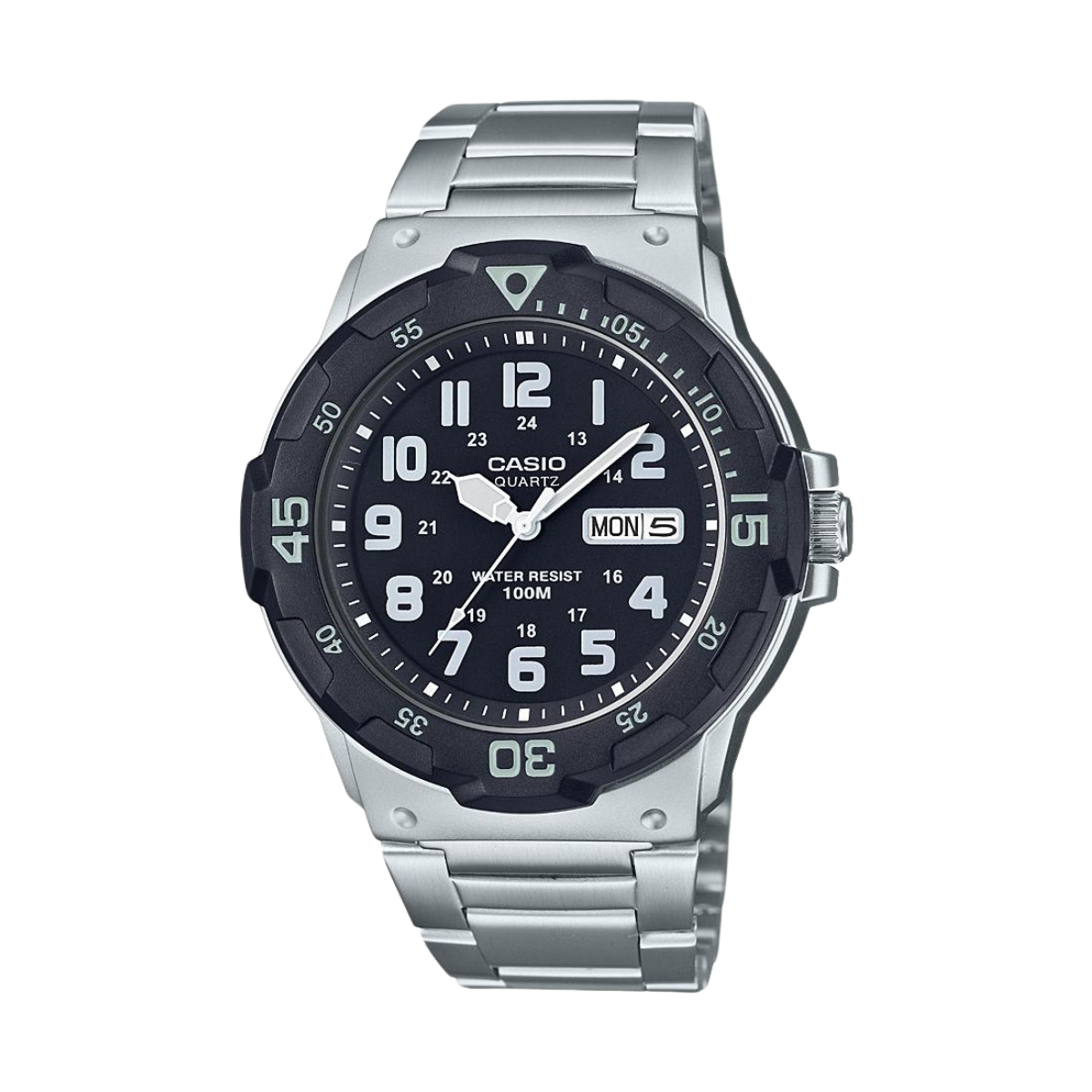 Reloj Análogo Casual Plateado de Hombre