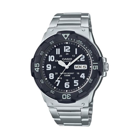 Reloj Análogo Casual Plateado de Hombre