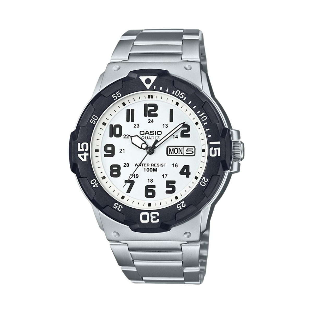 Reloj Análogo Casual Plateado de Hombre