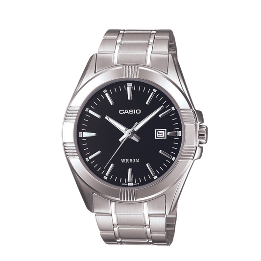 Reloj Análogo Casual Plateado de Hombre