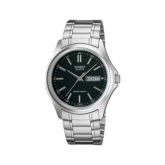 Reloj Análogo Clásico Plateado de Hombre