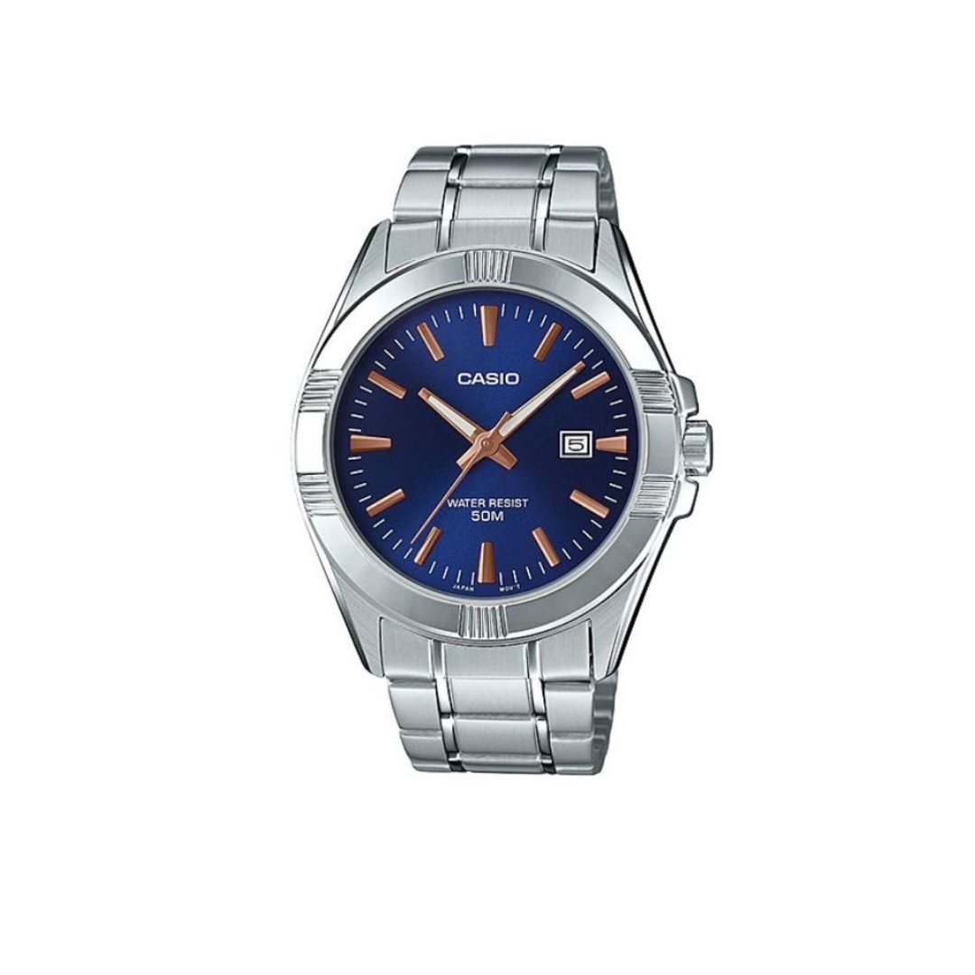 Reloj Análogo Ejecutivo Plateado de Hombre