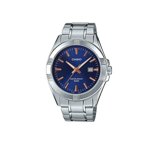 Reloj Análogo Ejecutivo Plateado de Hombre