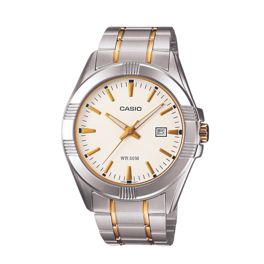 Reloj Análogo Casual Plateado de Hombre