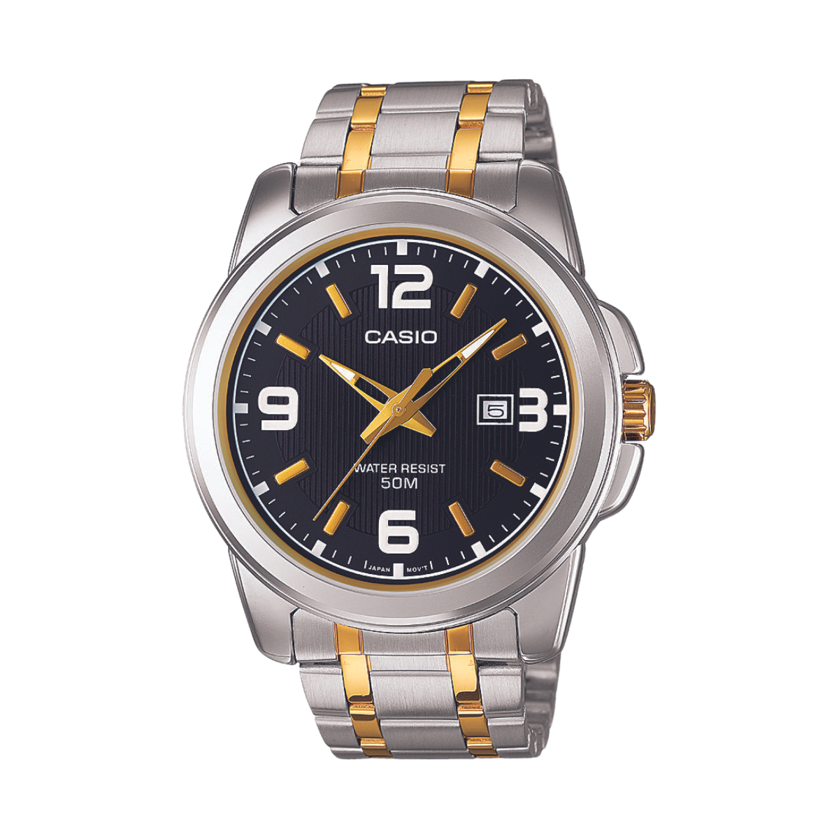 Reloj Análogo Casual Plateado de Hombre