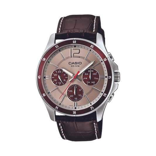 Reloj Análogo Multifunción Casual Rojo de Hombre