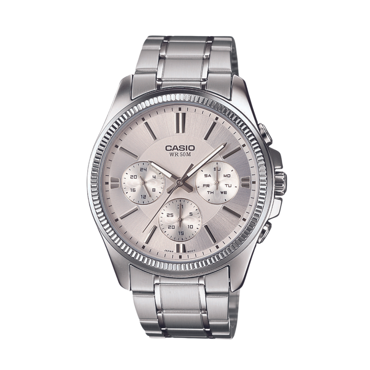 Reloj Análogo Fashion Casual Plateado de Hombre