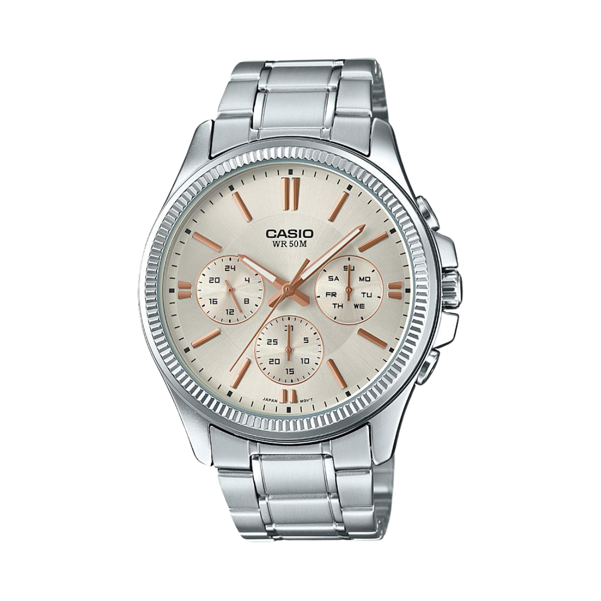 Reloj Análogo Fashion Casual Plateado de Hombre