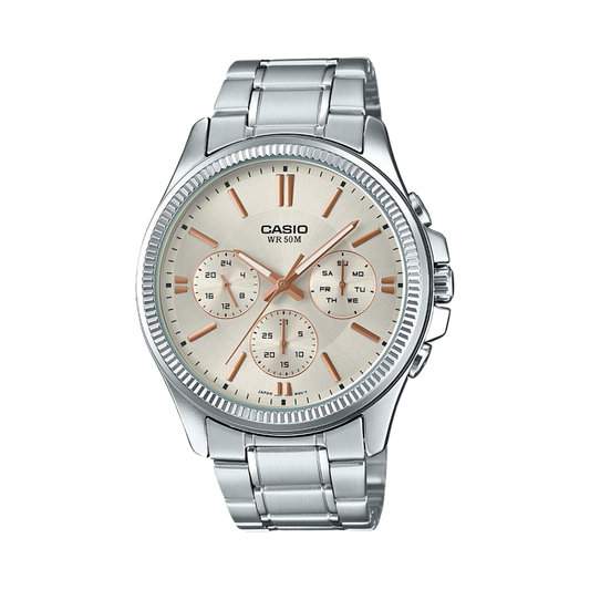 Reloj Análogo Fashion Casual Plateado de Hombre