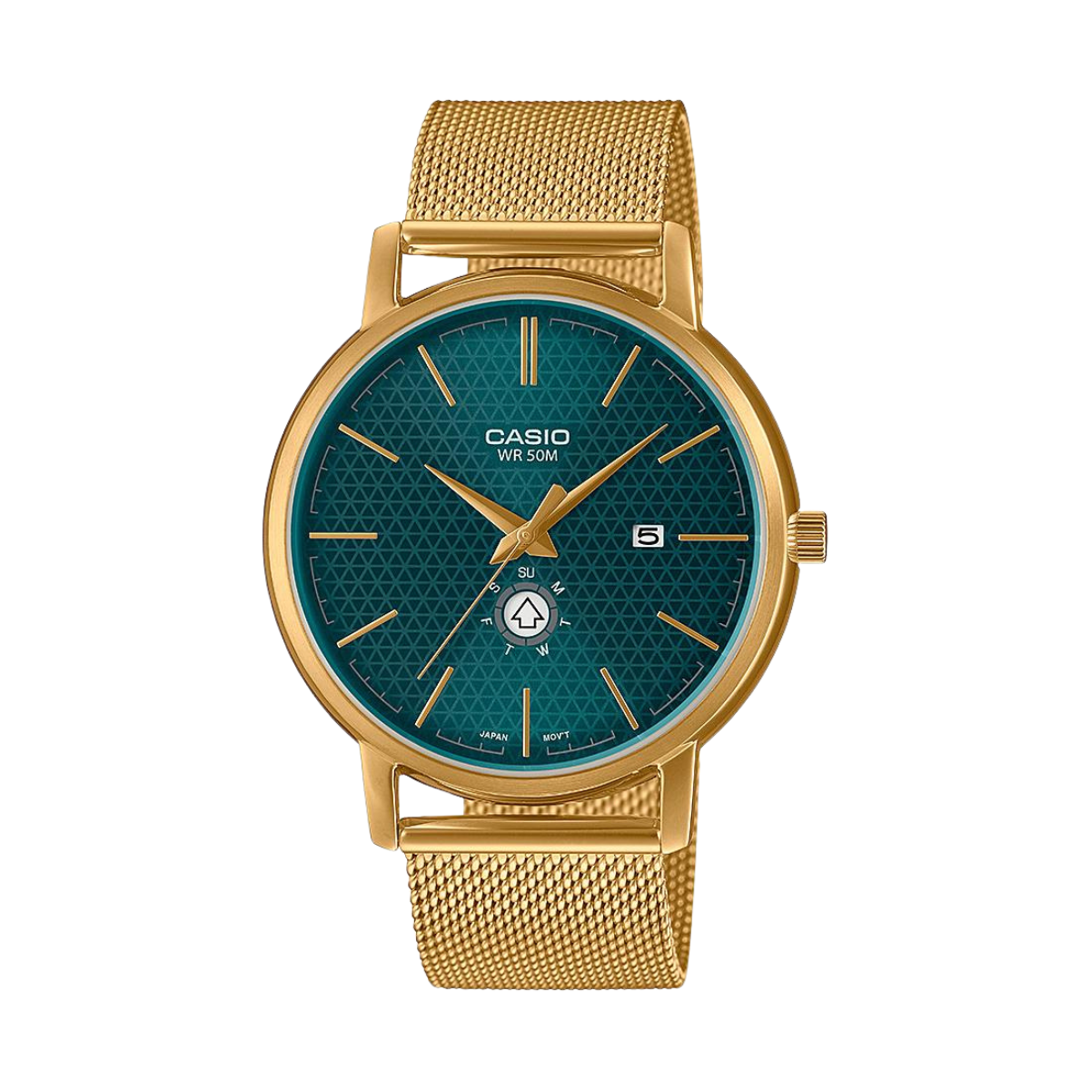 Reloj Análogo Minimalista Casual Dorado de Hombre