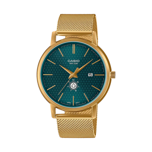 Reloj Análogo Minimalista Casual Dorado de Hombre