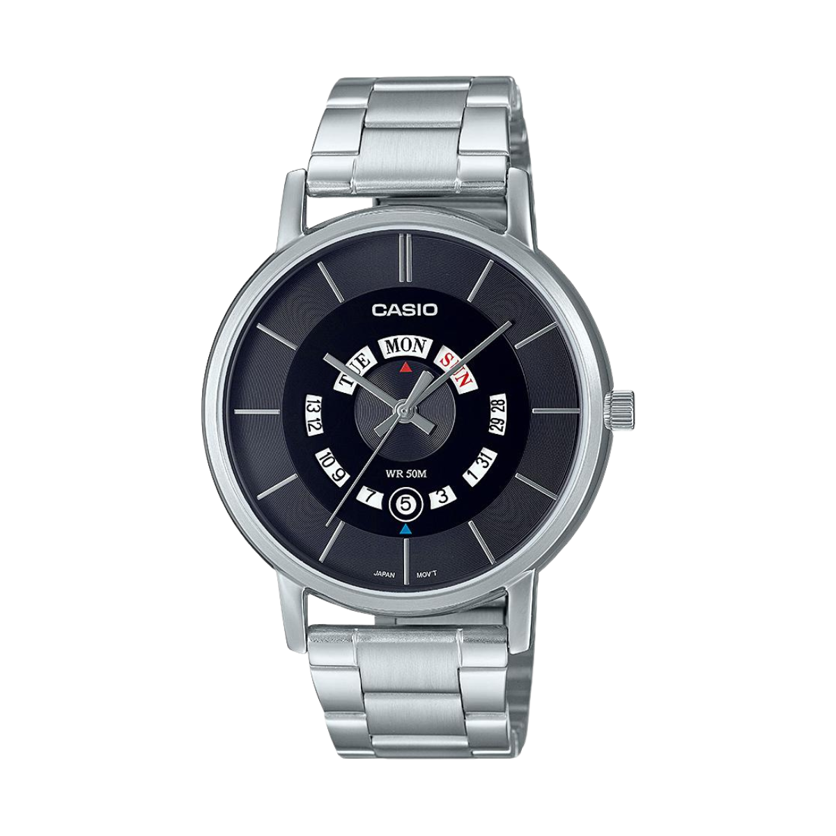 Reloj Análogo Day Date Sport Plateado de Hombre