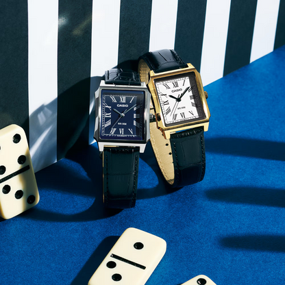 Reloj Análogo Clásico Dorado de Hombre
