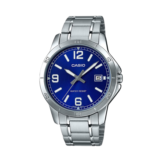 Reloj Análogo Casual Plateado de Hombre