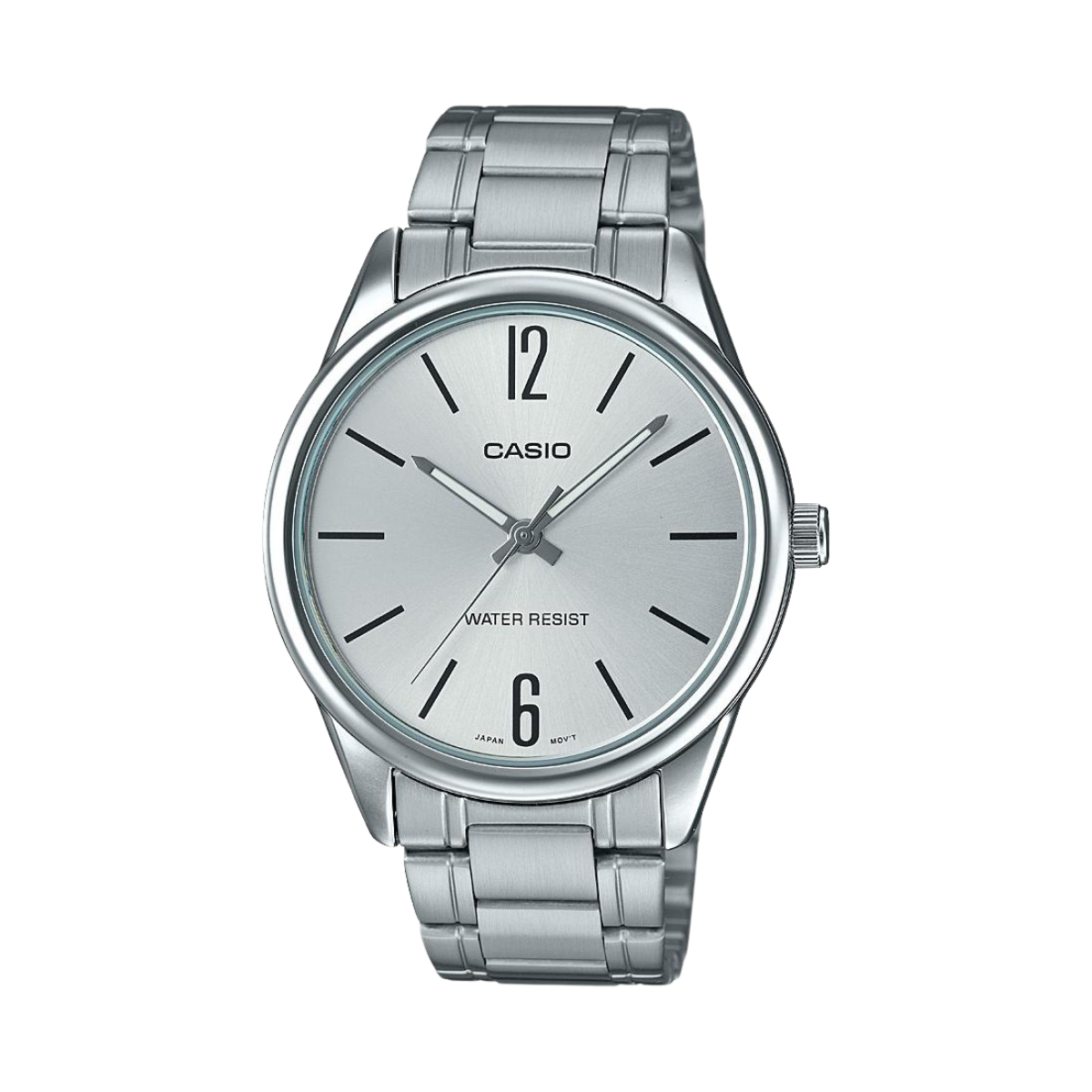 Reloj Análogo Casual Plateado de Hombre