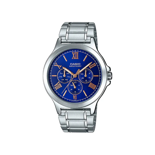Reloj Análogo Ejecutivo Plateado de Hombre